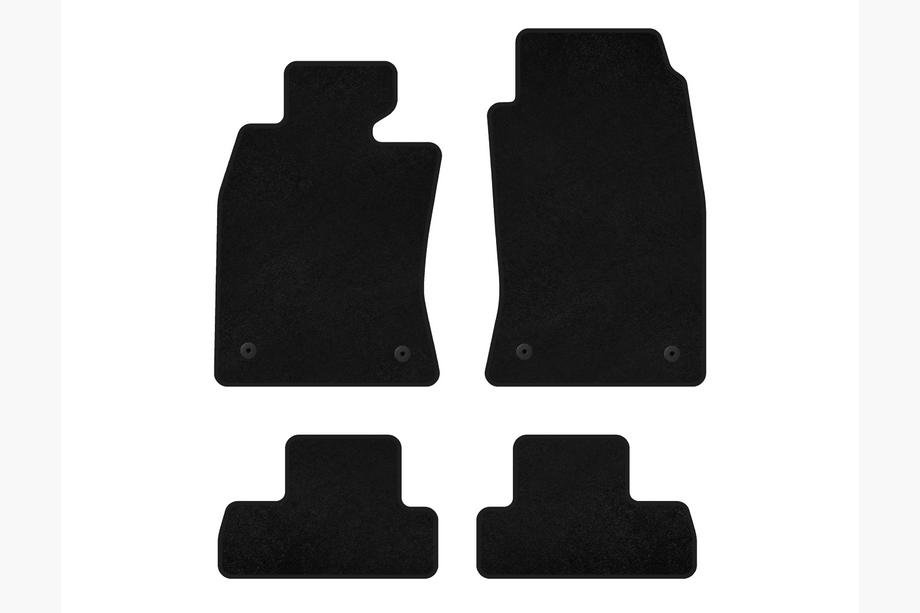 Mini Cooper R50/52/53 2000-2006 гг. Текстильные коврики Premium (для R50, черные) Фото 1