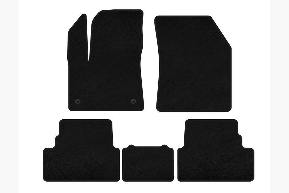 Opel Grandland X 2017- гг. Текстильные коврики Premium (2017-2021, Черный) Image