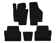 Seat Alhambra 2010- гг. Текстильные коврики Premium (2 ряда, черные) фото 1
