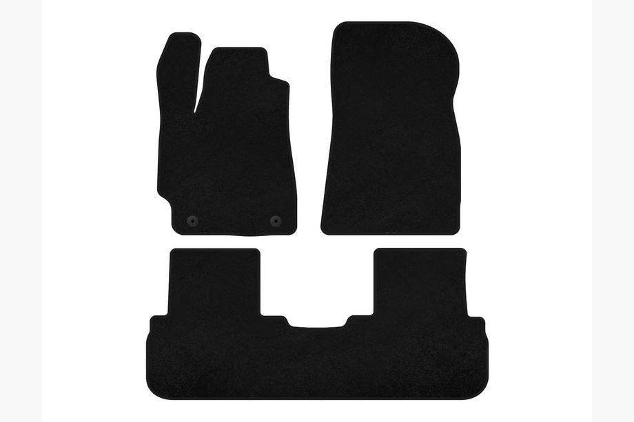 Текстильные коврики Premium (2 ряда, Черный) Image