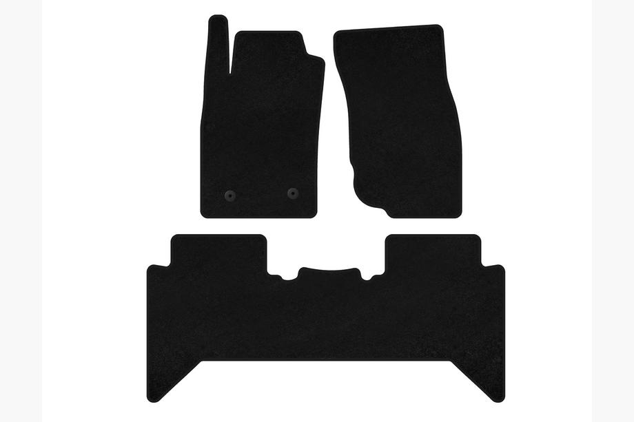 Toyota Hilux 2006-2015 гг. Текстильные коврики Premium V2 (черные) Image