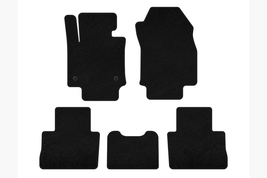 Toyota Rav 4 2019- гг. Текстильные коврики Premium (Черный) Image