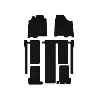Текстильные коврики Premium (3 ряда, черные) Toyota Sienna 2010-2020 гг. фото 1