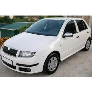 Накладки на Зеркала 2006↗ (2 шт, Нержавейка) Skoda Fabia 2000-2007 гг. фото 1