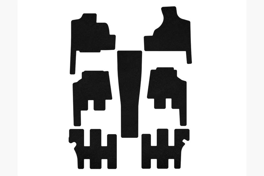 Chrysler Voyager 2001-2007 гг. Текстильные коврики Classic (для Grand Voyager, черные) Image