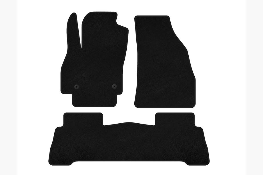 Fiat Fiorino/Qubo 2008-2024 гг. Текстильные коврики Classic (Для Fiorino, Черный) Image