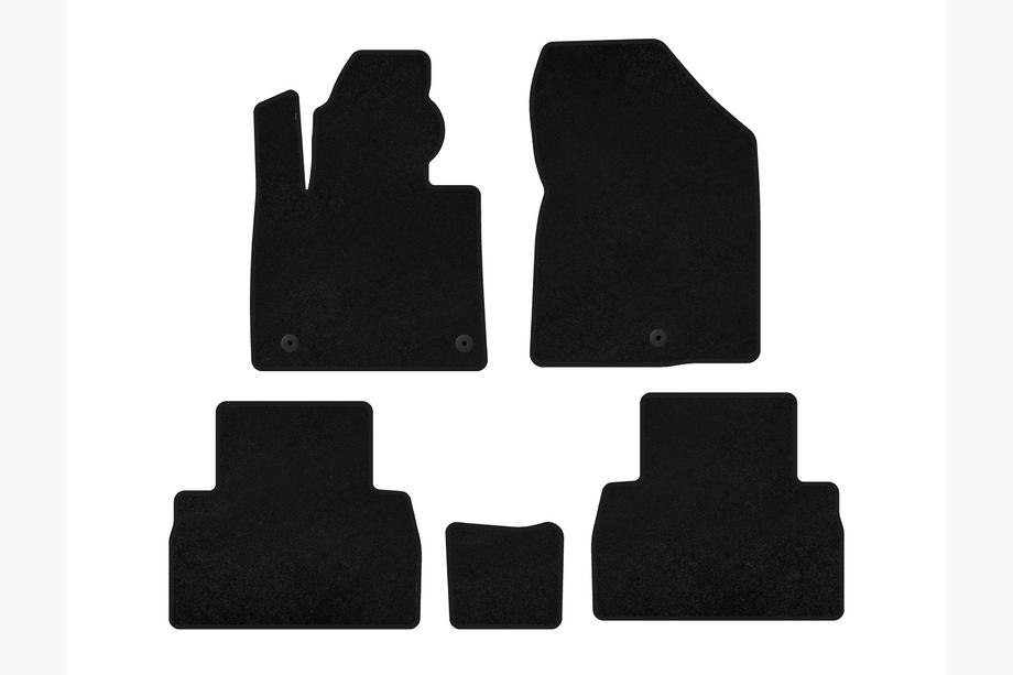 Hyundai Santa Fe 4 2018-2023 гг. Текстильные коврики Classic (2018-2020, Черный) Image