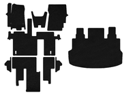 Текстильные коврики Classic (полный салон, 1+1, 5/9-местный, Черный) фото 1