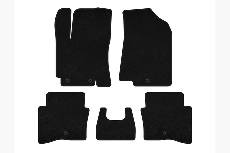 Kia Rio 2012-2017 гг. Текстильные коврики Classic (SD, Черный) Image