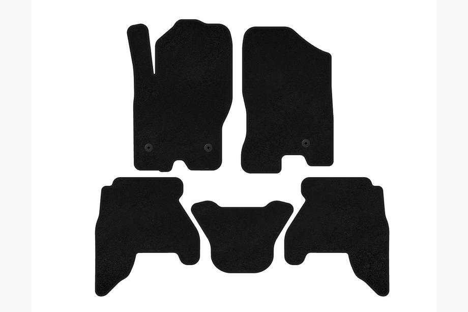 Nissan Pathfinder R51 2005-2014 гг. Текстильные коврики Classic V1 (2 ряда, Черный, 2010-2014) Фото 1