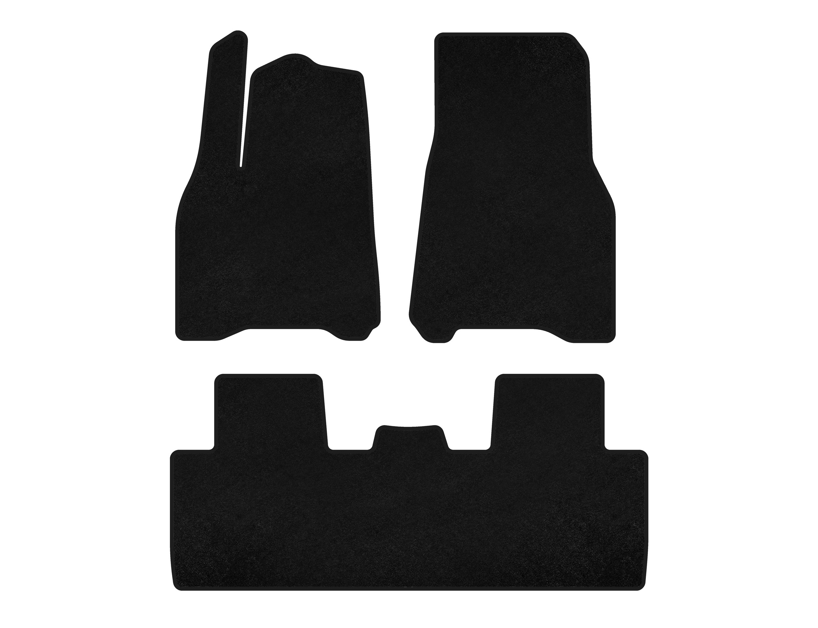 Килимки текстильні Classic (2020-2024, Чорний) для Tesla Model Y 2020- рр - фото 4