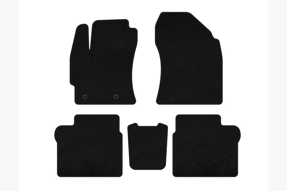 Toyota Corolla 2013-2019 гг. Текстильные коврики Classic (2016-2019, SD, Черный) Image