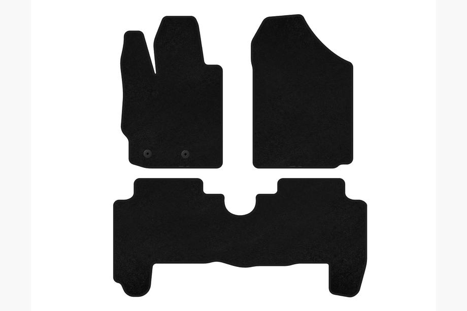 Toyota Yaris 2006-2011 гг. Текстильные коврики Classic (HB, 5-дверный, Черный) Image