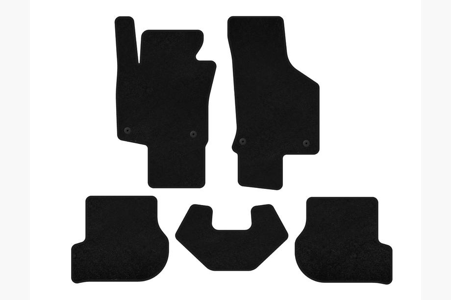 Volkswagen Scirocco 2008-2017 гг. Текстильные коврики Classic (HB, 3-дверный, Черный) Image