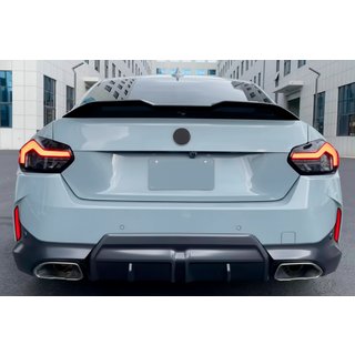 Спойлер MP-Style (Черный Глянец) BMW 2 серия G42 2021- гг. фото 3