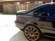 BMW 3 серия E46 1998-2006 гг. Спойлер крышки багажника Карбон V2 (Coupe) фото 5