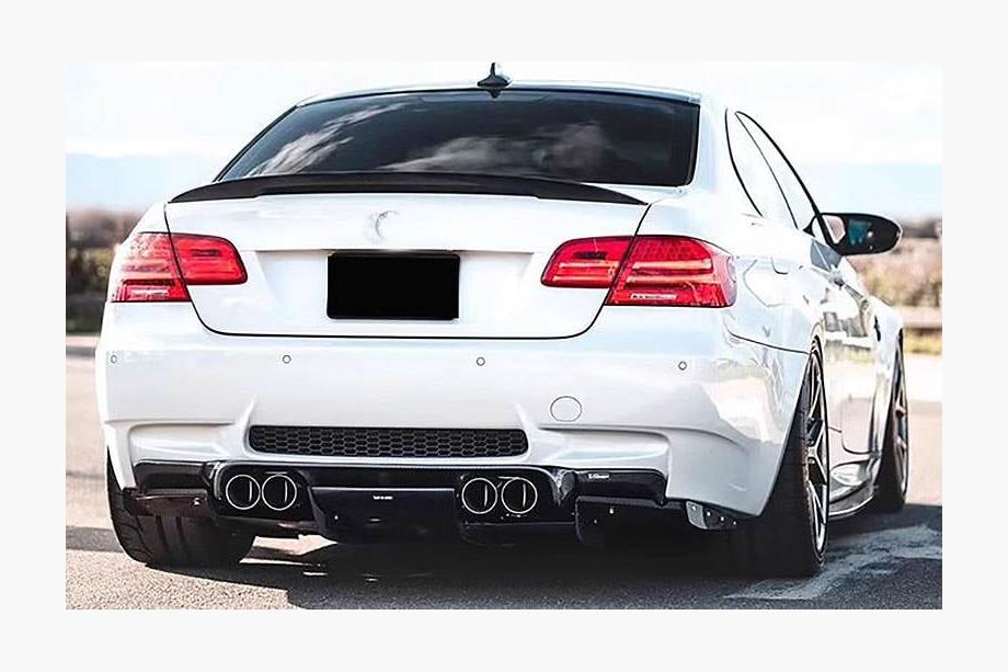 BMW 3 серия E90/E91 2005-2011 гг. Задний спойлер багажника FRP V7 (Coupe) Фото 5