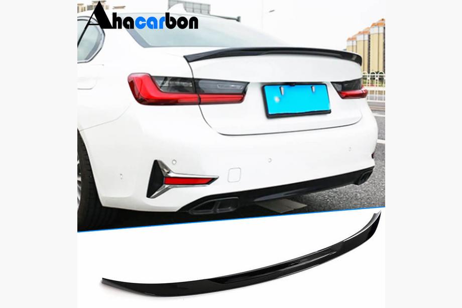 BMW 3 серия G20/G21 2018- гг. Спойлер Крышки Багажника Черный Глянец ABS V3 (SD) Image