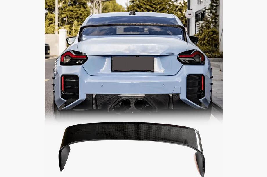 BMW 2 серия G42 2021- гг. Спойлер V8 (Черный Глянец) Image