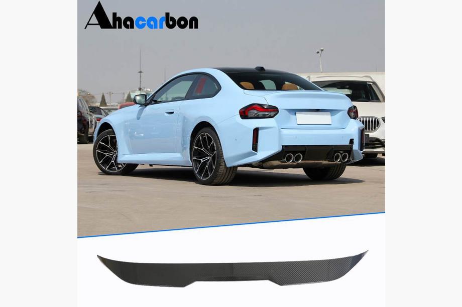 BMW 2 серия G42 2021- гг. Спойлер крышки багажника Сухой карбон V4 (для G87) Image