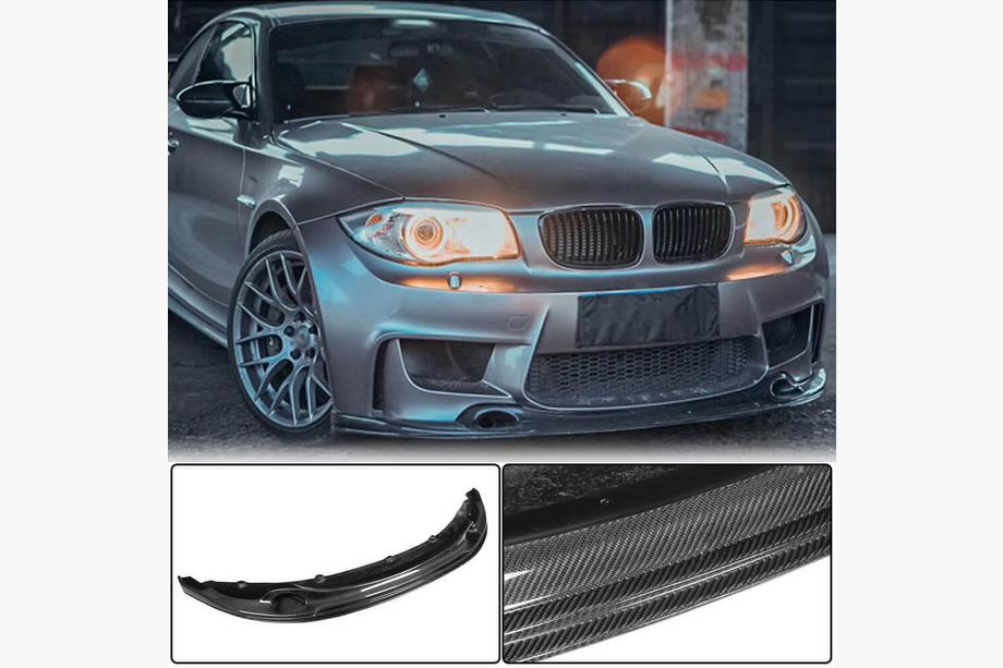 BMW 1 серия E81/E82/E87/E88 2004-2011 гг. Передний лип-спойлер V2 для 1M E82 Карбон Фото 1