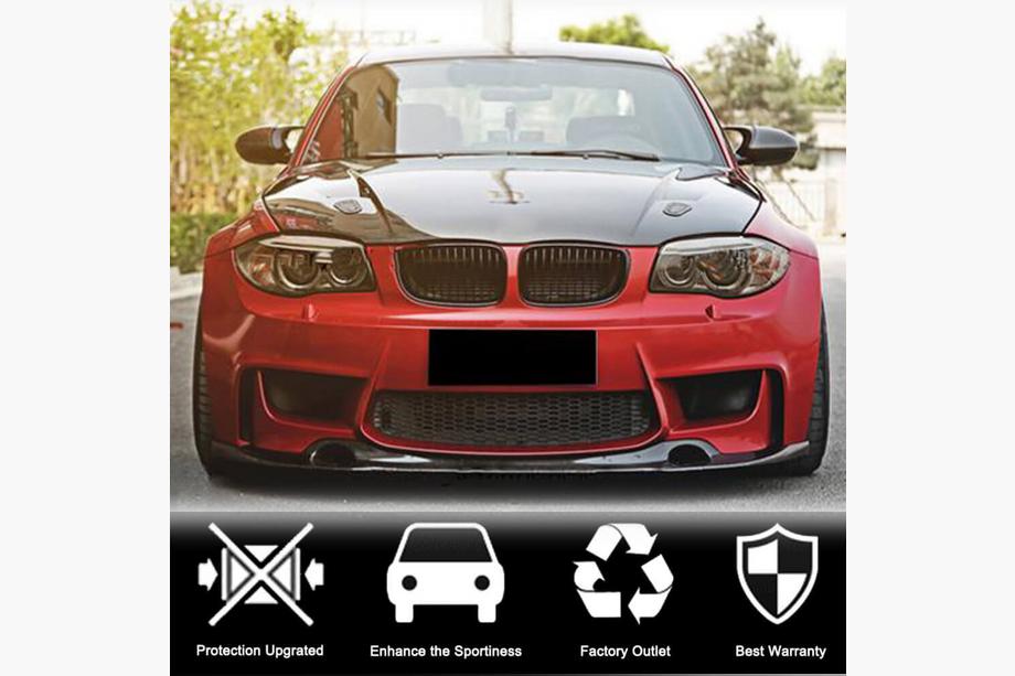 BMW 1 серия E81/E82/E87/E88 2004-2011 гг. Передний лип-спойлер V2 для 1M E82 Карбон Фото 2