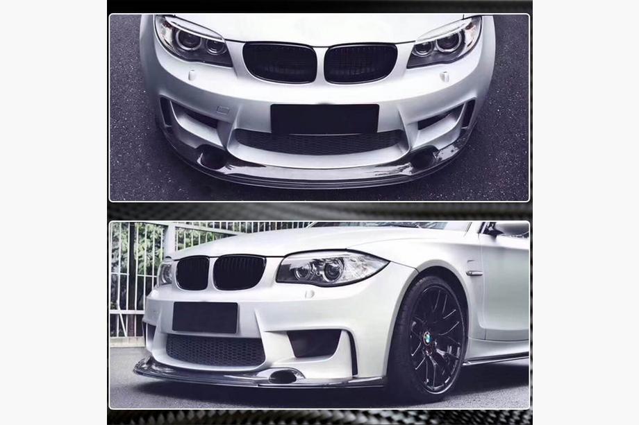 BMW 1 серия E81/E82/E87/E88 2004-2011 гг. Передний лип-спойлер V2 для 1M E82 Карбон Фото 4