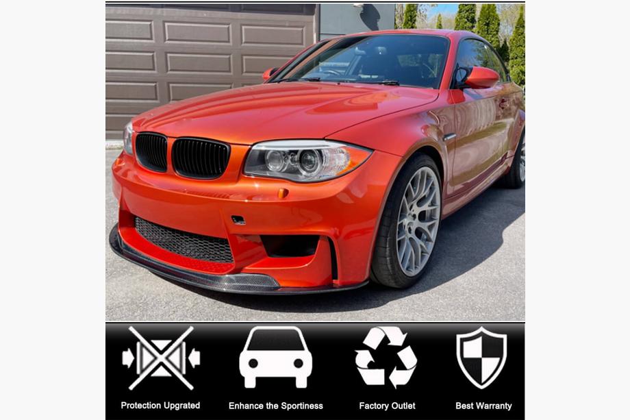 BMW 1 серия E81/E82/E87/E88 2004-2011 гг. Передний бампер Лип V1 для 1M E82, Карбон Фото 2