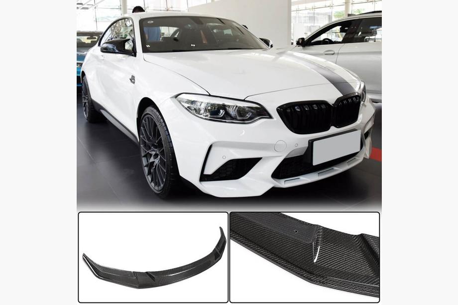 BMW 2 серия F22/F23 2014-2021 гг. Передний лип-спойлер V1 для F87 M2 Competition, Карбон Image