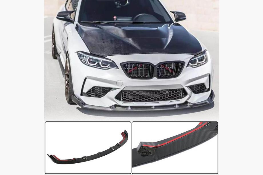 BMW 2 серия F22/F23 2014-2021 гг. Передний спойлер Lip V5 для F87 M2 Competition, Карбон Image