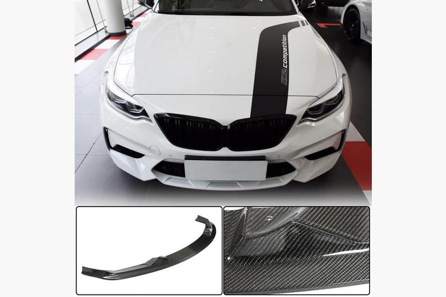 BMW 2 серия F22/F23 2014-2021 гг. Передний спойлер Lip V6 для F87 M2 Competition, Карбон Image