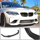 BMW 2 серия F22/F23 2014-2021 гг. Передний бампер Лип V4 для F87 M2, карбон фото 1