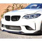 BMW 2 серия F22/F23 2014-2021 гг. Передний лип-спойлер Lip V9 для F87, Карбон фото 6