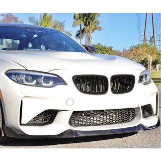 Передний лип-спойлер Lip V9 для F87, Карбон BMW 2 серия F22/F23 2014-2021 гг. фото 4