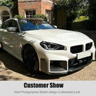 BMW 2 серия G42 2021- гг. Передняя губа бампера Carbon V2 (для G87) фото 3