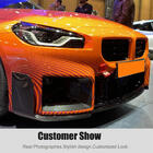 BMW 2 серия G42 2021- гг. Передняя губа бампера Carbon V2 (для G87) фото 9