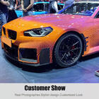 BMW 2 серия G42 2021- гг. Передняя губа бампера Carbon V2 (для G87) фото 10