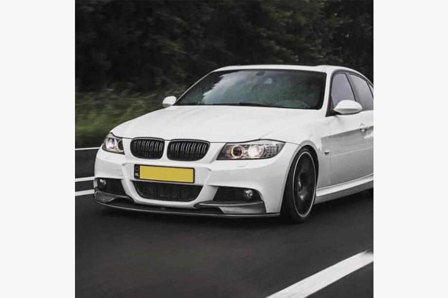 BMW 3 серия E90/E91 2005-2011 гг. Передний Лип Спойлер Бампера ABS V1 (2008-2011 M-Sport) Фото 2