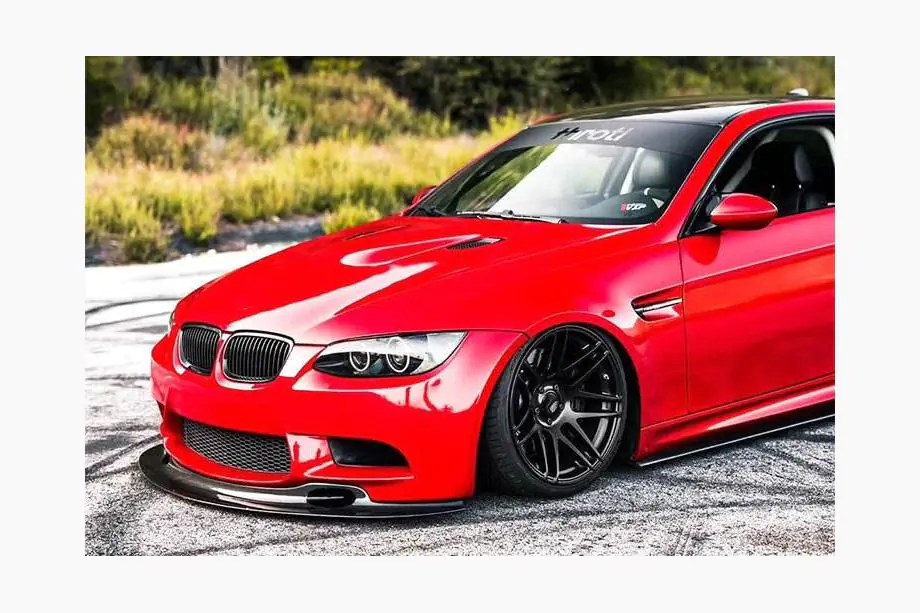 BMW 3 серия E92/E93 2006–2013 гг. Передний Бампер Лип GT4-Style (для M3, Карбон) Фото 3