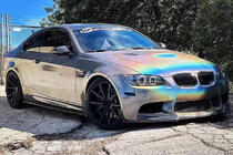 BMW 3 серия E92/E93 2006–2013 гг. Передний Бампер Лип V-Style (для M3, Карбон) фото 3