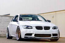 BMW 3 серия E92/E93 2006–2013 гг. Передний бампер Лип AK-Style для M3, Карбон фото 3