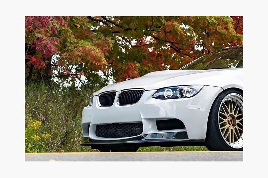 BMW 3 серия E92/E93 2006–2013 гг. Передний бампер Лип AK-Style для M3, Карбон Фото 5