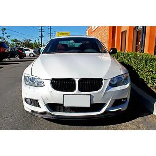 Передний Лип-спойлер RK-Style на Бампер (для 2010-2012 M-Sport, Карбон) фото 3