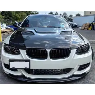 Передний Лип-спойлер RK-Style на Бампер (для 2010-2012 M-Sport, Карбон) фото 2
