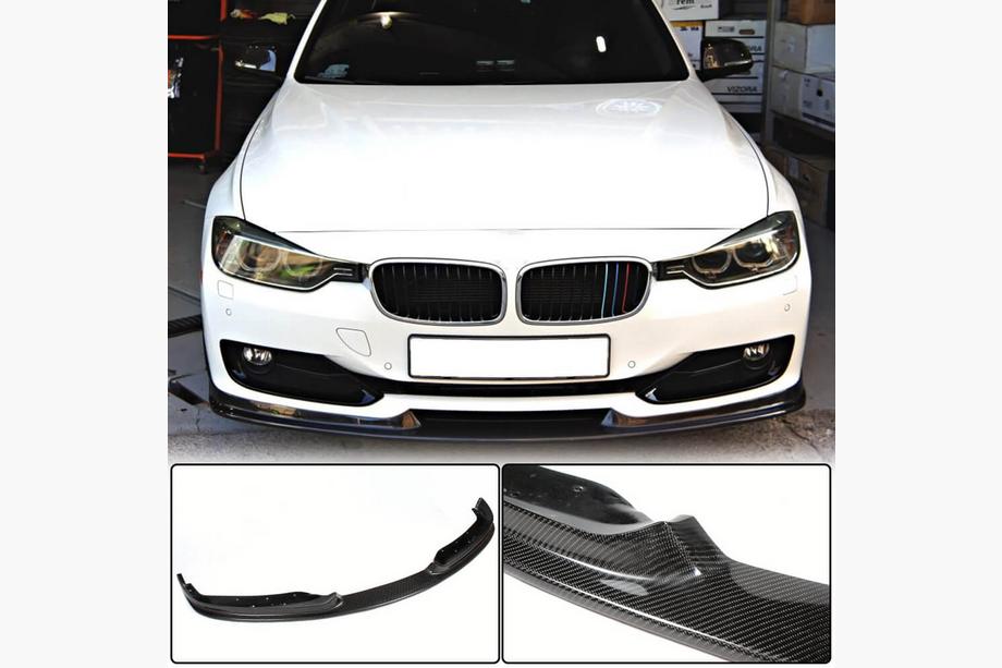 BMW 3 серия F30/F31 2012-2019 гг. Передняя губа бампера FRP V2 (2012-2015 Base) Image