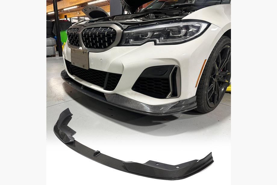 BMW 3 серия G20/G21 2018- гг. Передний Бампер Лип AC-Style (для M-Sport 2018-2022, Карбон) Image