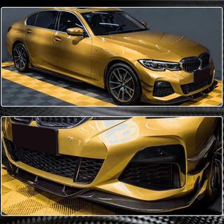 Накладка на передний бампер Lip PD-Style (для M-Sport 2018-2022, Карбон) фото 4