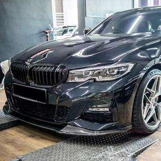 Передний бампер Лип V5 (для M-Sport 2018-2022, Карбон) фото 3