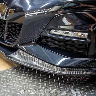 Передний бампер Лип V5 (для M-Sport 2018-2022, Карбон) фото 4