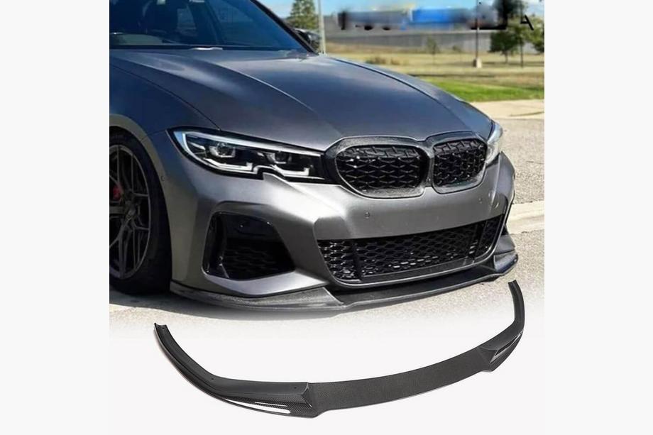 BMW 3 серия G20/G21 2018- гг. Передний бампер Лип V5 (для M-Sport 2018-2022, Карбон) Image